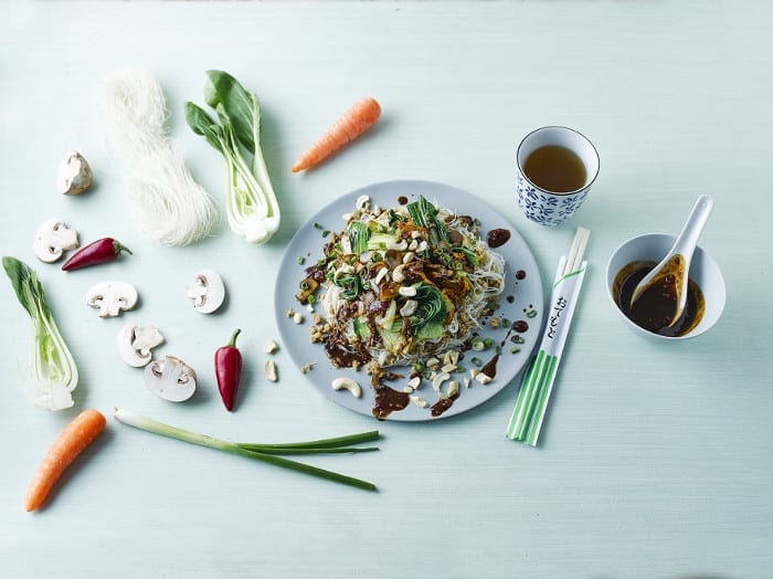 Pak Choi & Mushroom Noodle Stir-Fry recipe