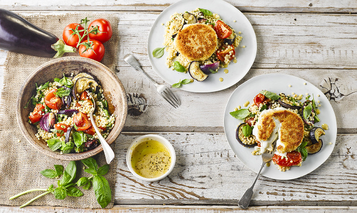Golden Mozzarella & Veggie Couscous