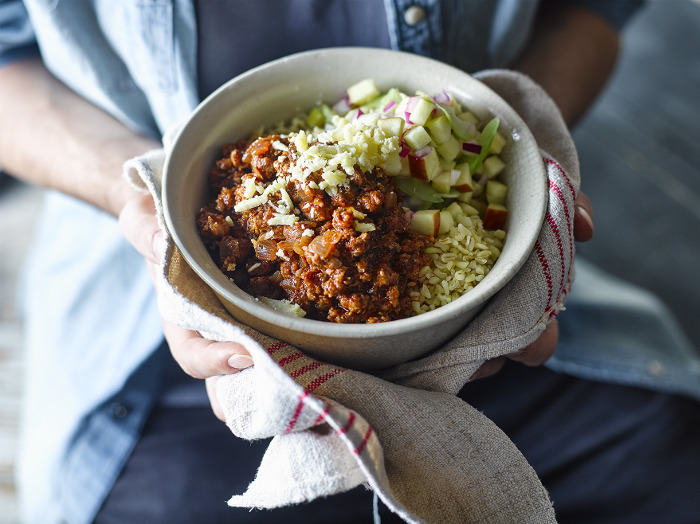Mexican Pork Chilli With Apple Salsa
