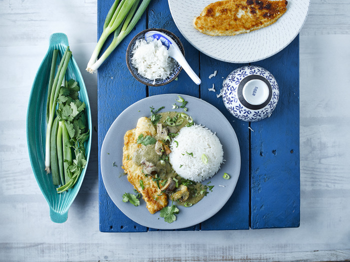 Crispy Fish With Thai Curry Sauce