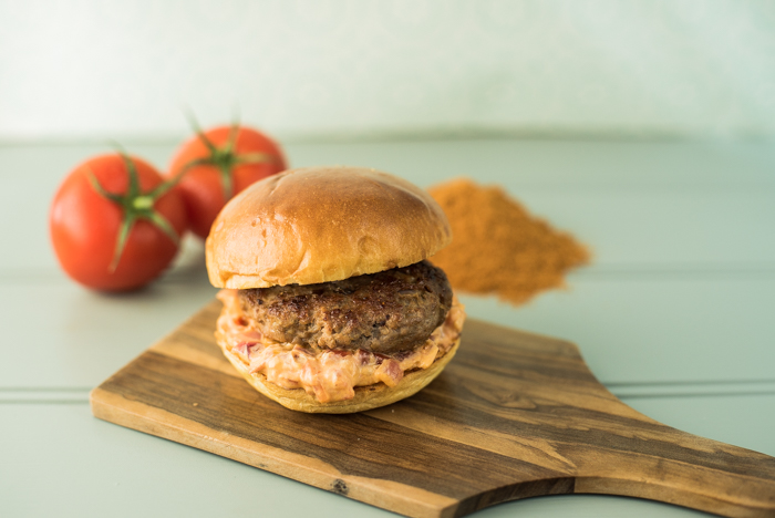 indian summer spiced lamb mini burger