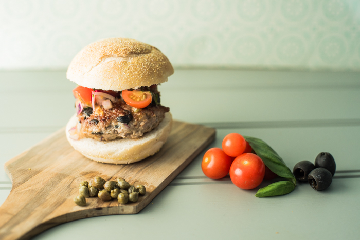 mediterranean turkey salsa mini burgers