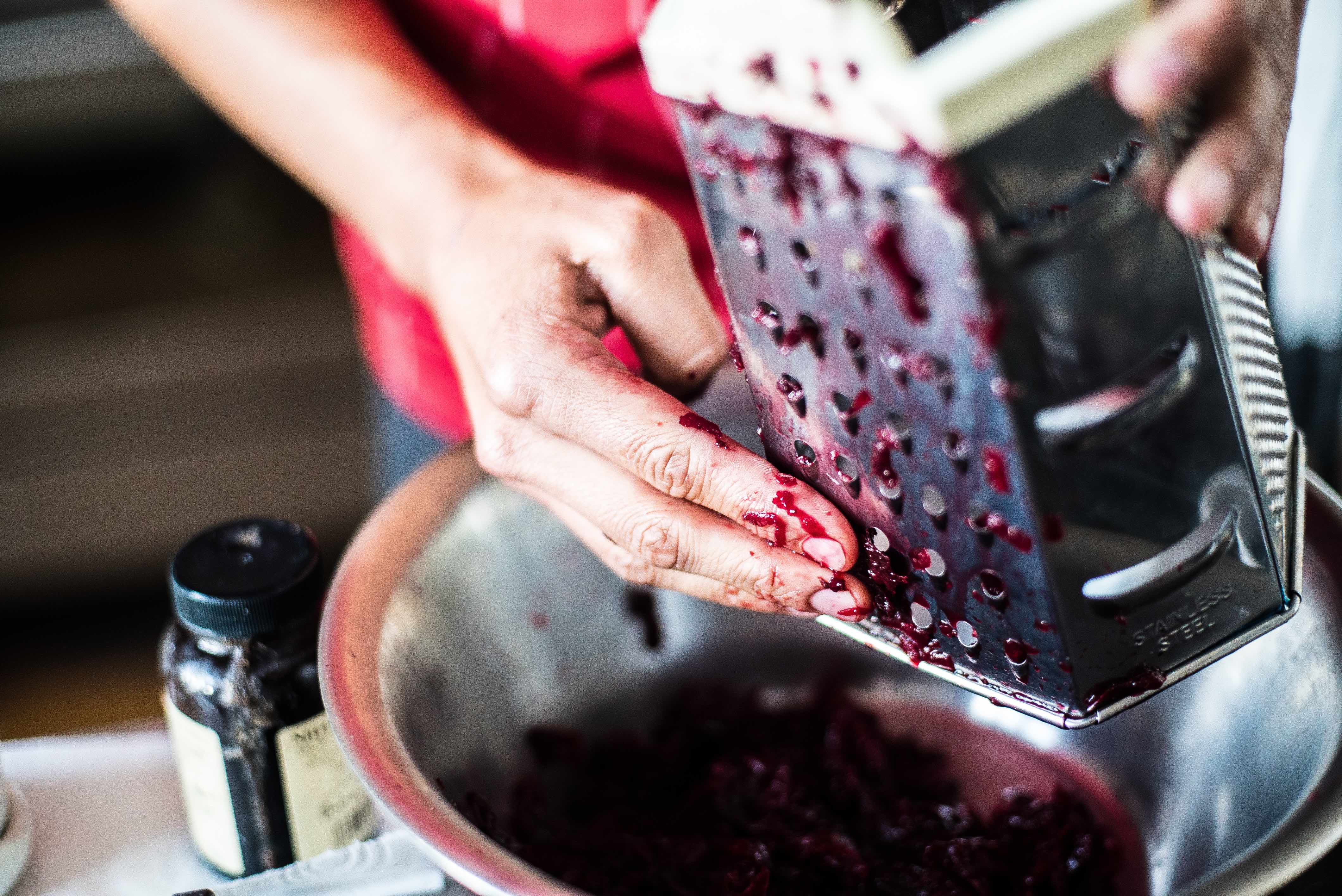 No Heart-Beet Halloween Cake Recipe