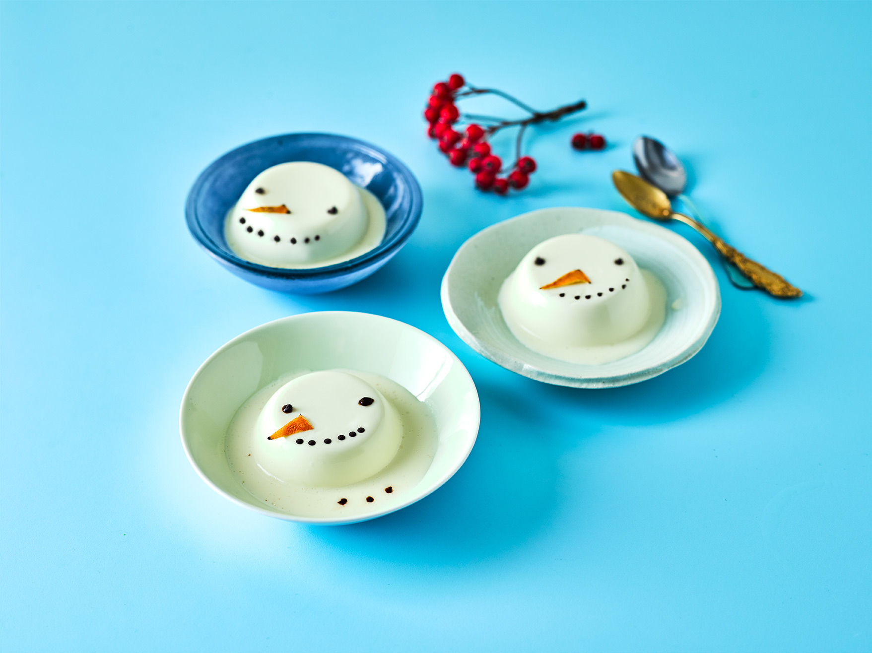 Snowman Panna Cotta Recipe