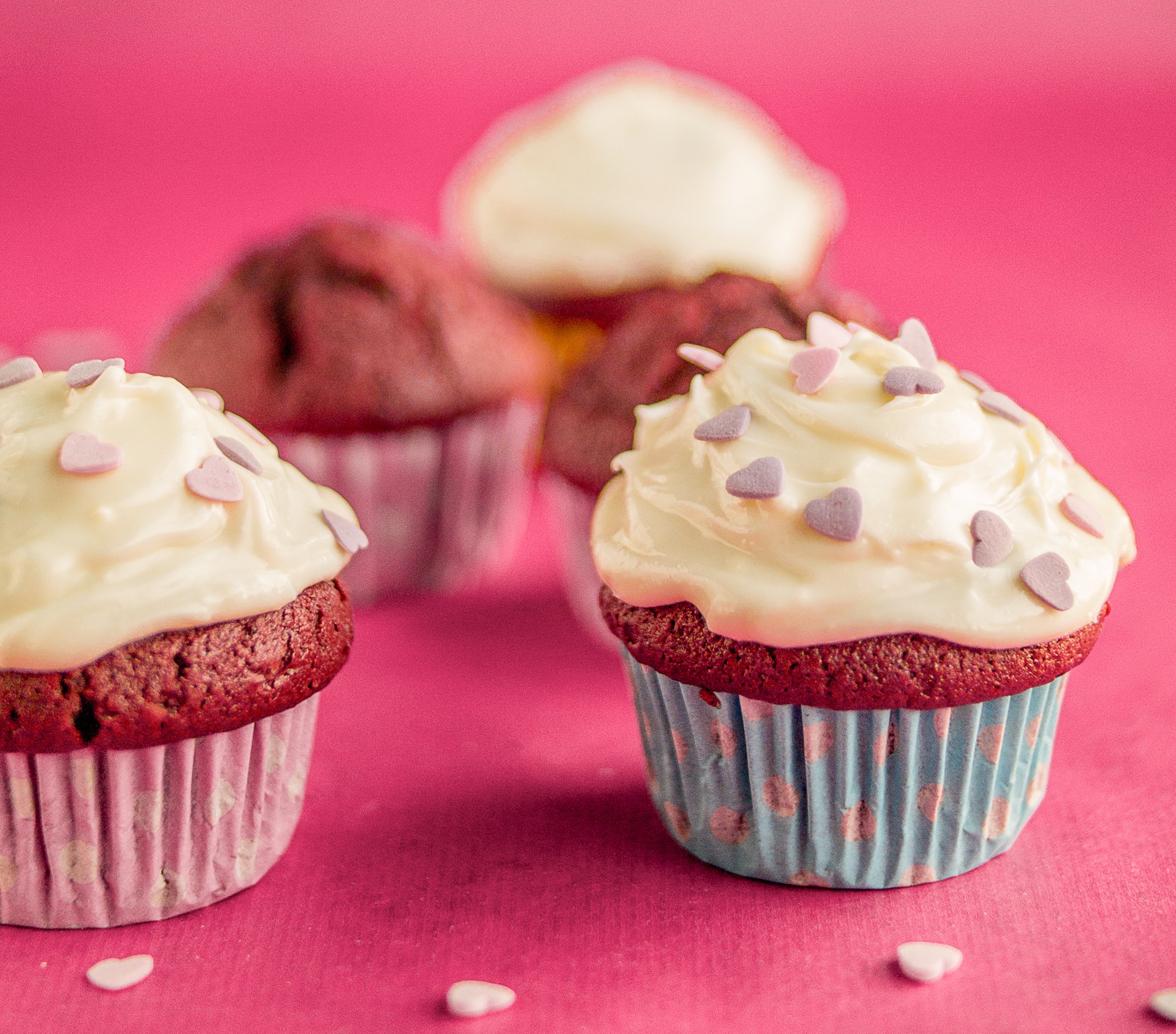 valentines red velvet cupcakes