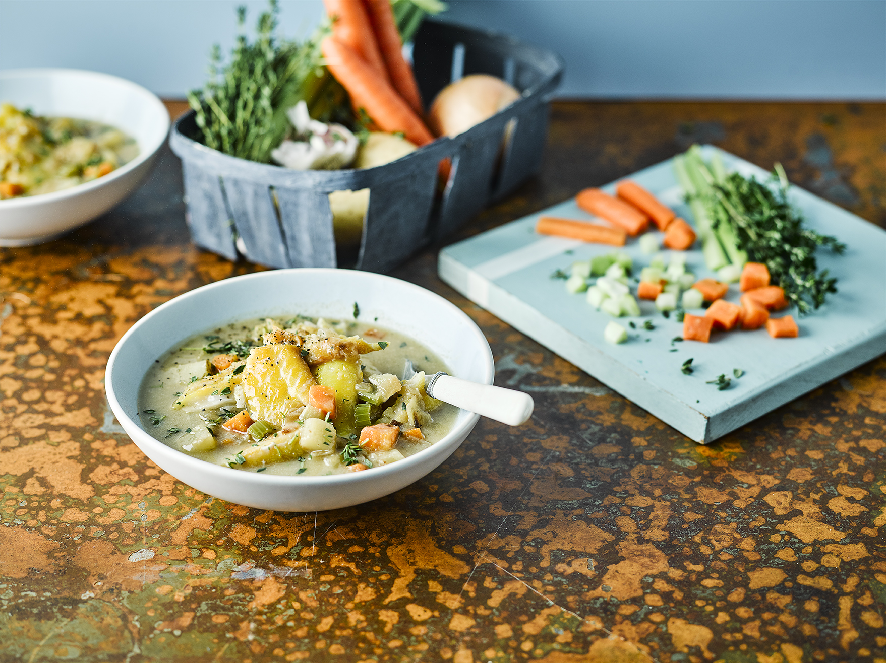 Coconut & Smoked Fish Chowder Winter Recipe