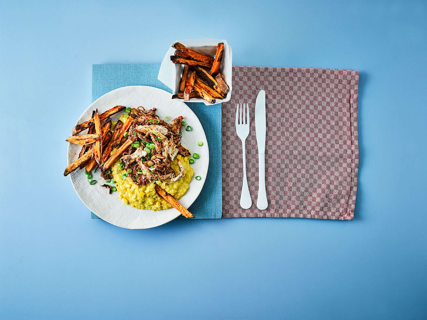 American Chicken and Creamed Corn Comfort Food