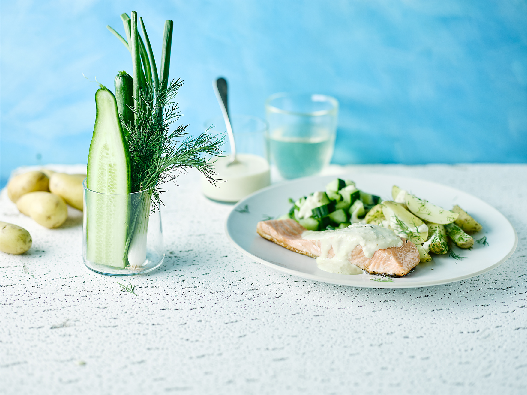 scandi salmon with horseradish mayo