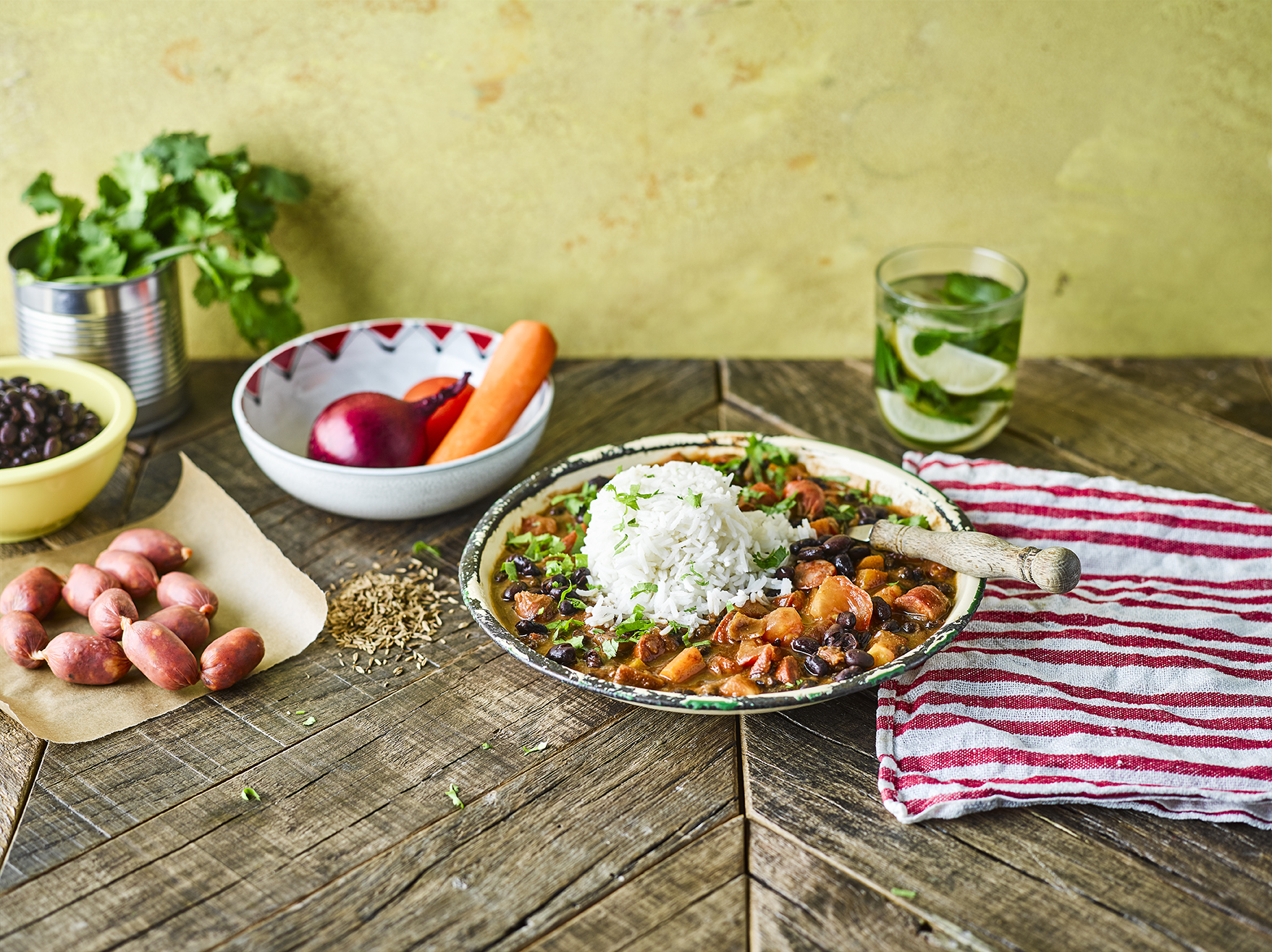 smoky cuban chorizo stew