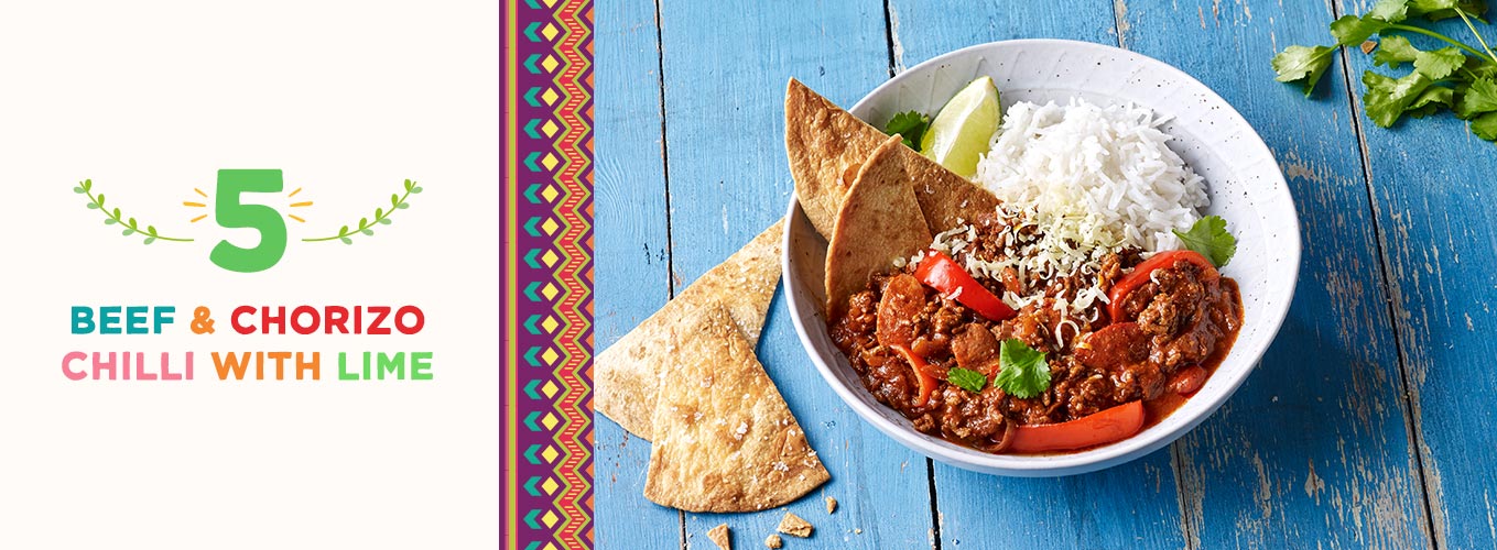 Beef & Chorizo Chilli With Lime recipe